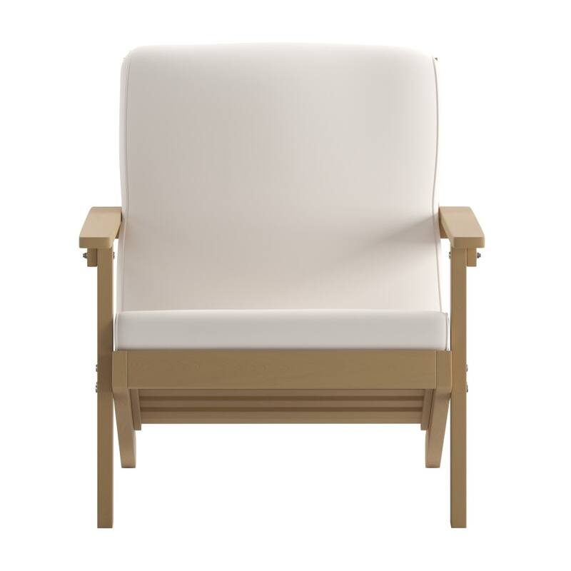 All-Weather Poly Resin Adirondack Style Chair & Cushions