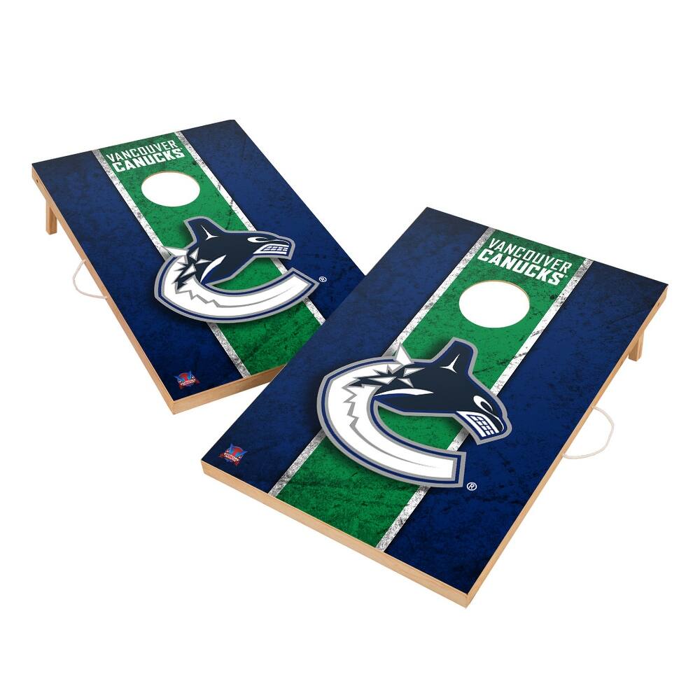 Vintage Vancouver Canucks NHL Regulation 2x4 Cornhole Set