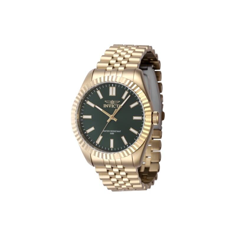 Invicta Men's 47489 Specialty Quartz 3 Hand Green Dial Watch