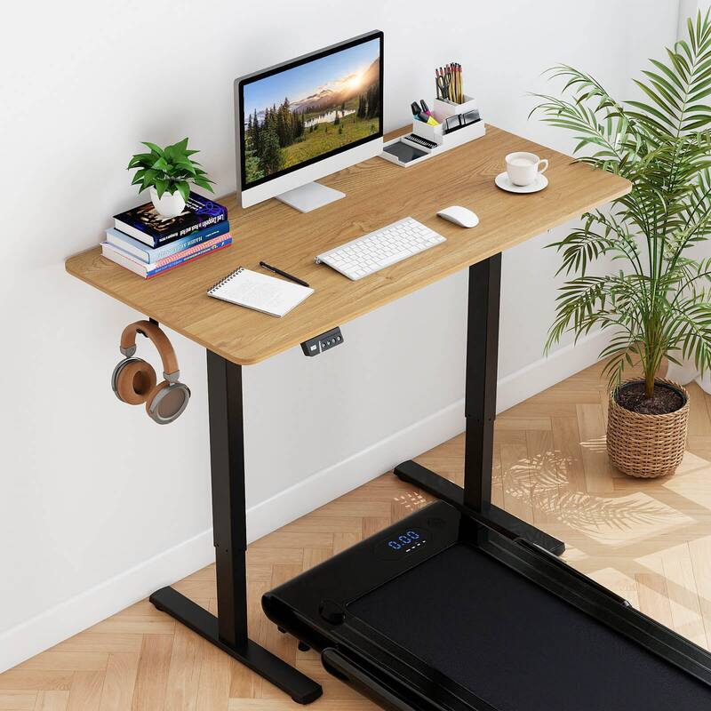 Costway 48” x 24” Electric Standing Desk with LED Display 2 Memory