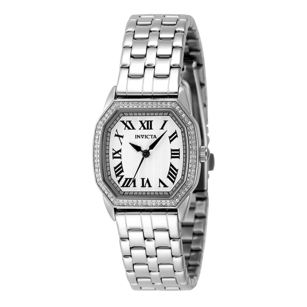 Invicta Women's 48998 Wildflower Quartz 3 Hand Silver Dial Watch