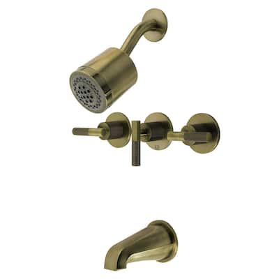 Kingston Brass KBX813.KNL Convergent Tub and Shower Trim Package with