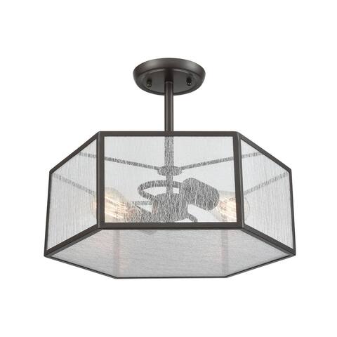 Spencer 2-Light Semi Flush