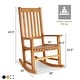 preview thumbnail 2 of 30, Gymax Wooden Rocking Chair Porch Rocker High Back Garden Seat For - See Details
