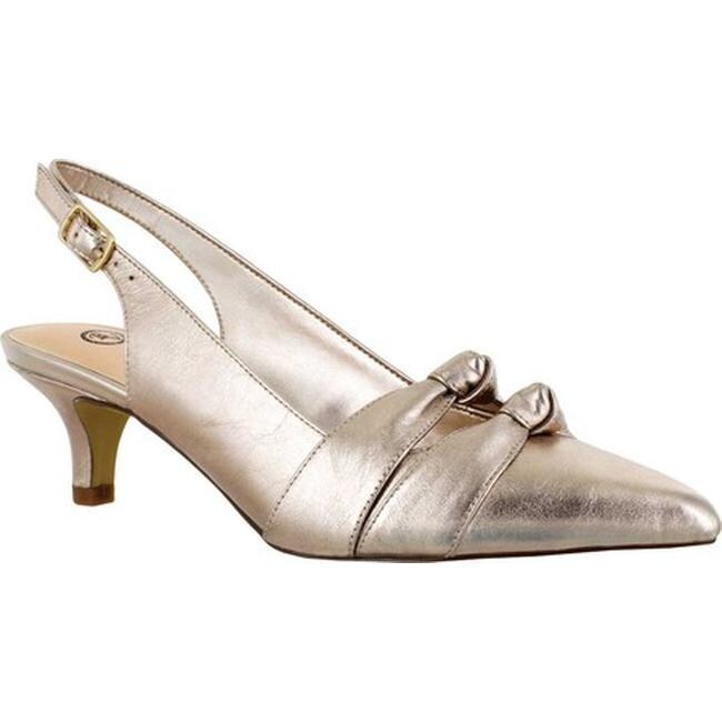 champagne slingback heels