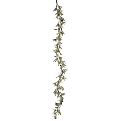 60" Frosted Mistletoe Berry Garland