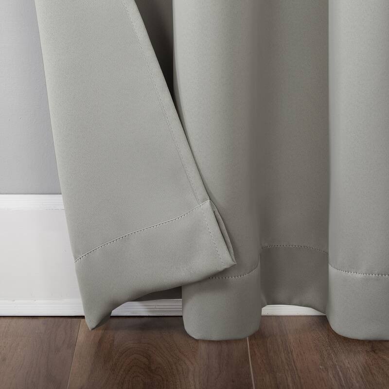 Sun Zero Hayden Energy Saving Blackout Rod Pocket Curtain Panel, Single Panel