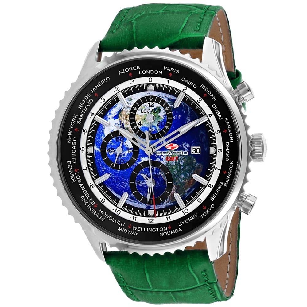 Seapro Men's Meridian World Timer GMT Blue Dial Watch - SP7133 - 6 (36)