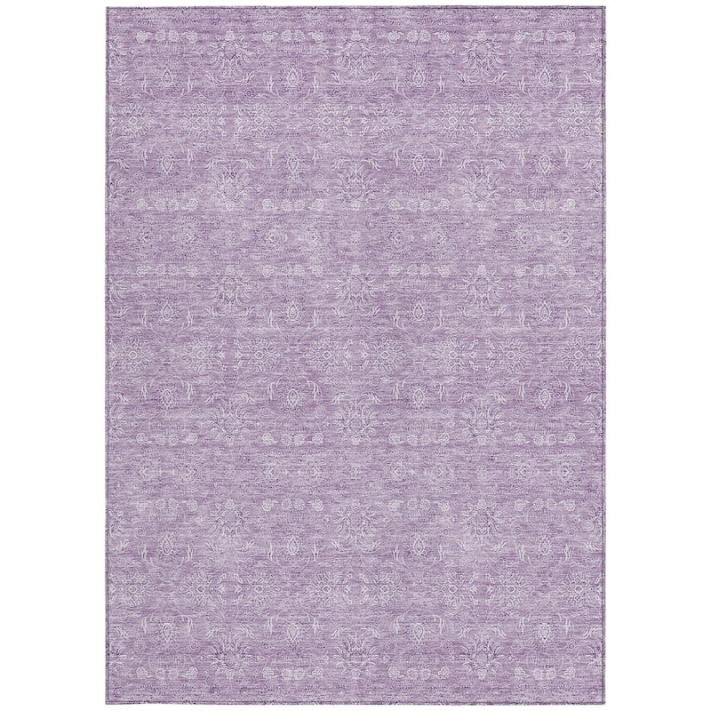 HomeRoots Floral Transitional Rectangle Outdoor Rug