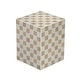 preview thumbnail 21 of 56, Callista Modern Ceramic Tiled Cube Side Table, Square Mosaic Pedestal Accent End Table for Living Room Bedroom - 14 X 14 X 18