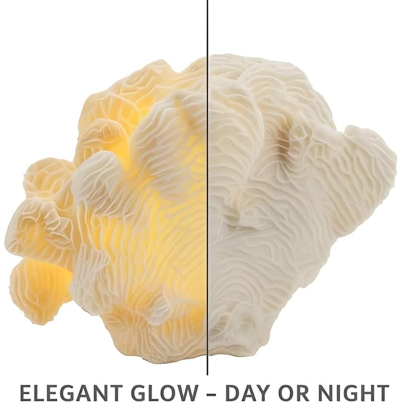 Coral Cloud Table Lamp Sculpted Sandstone Organic Accent Lighting