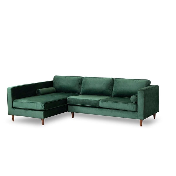Forest green store sectional sofa