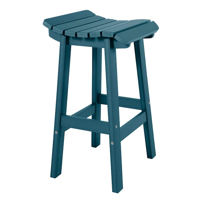 HIGHWOOD Summit Square Bar Height Stool - Nantucket Blue