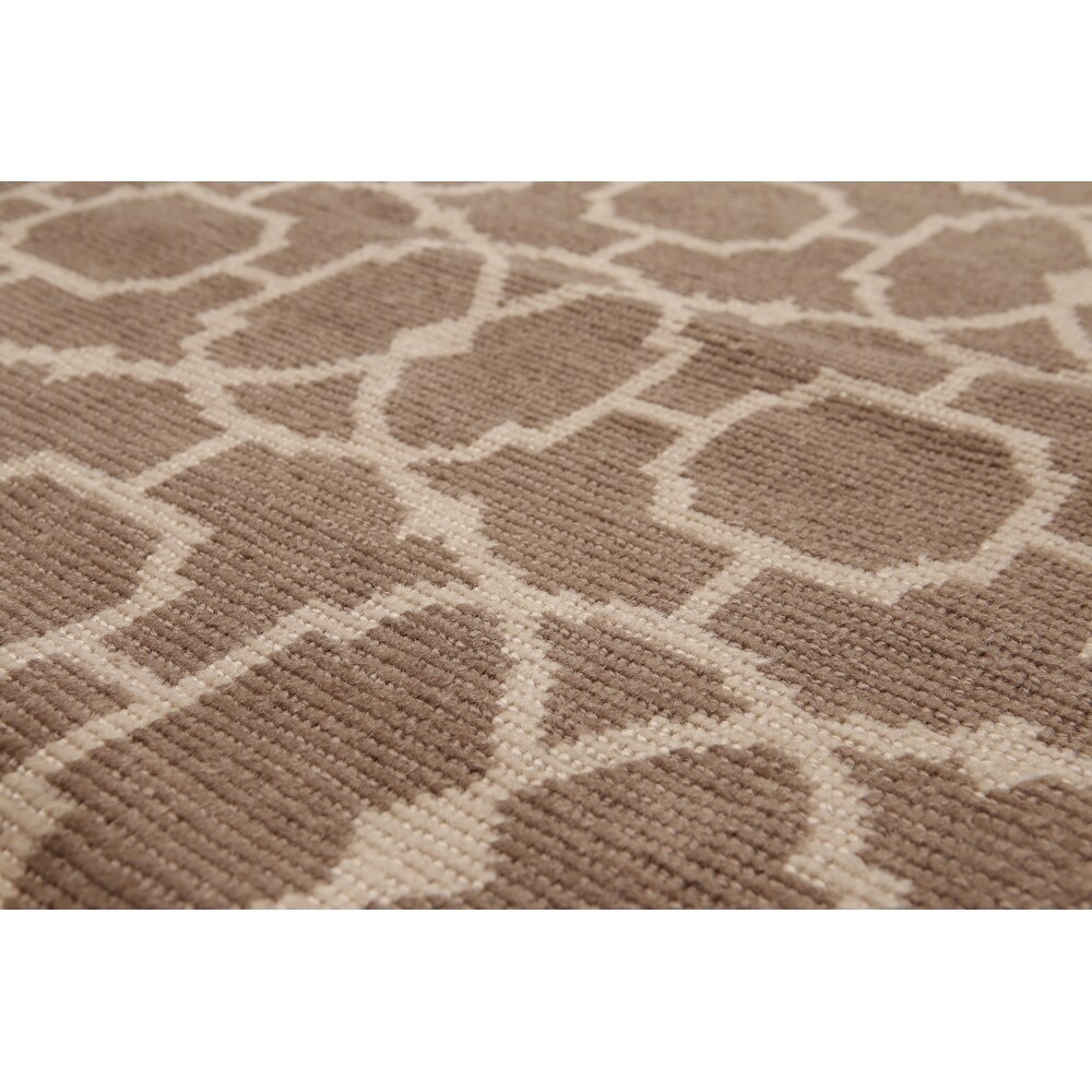 Overstockhand Knotted Taupe Beige Turkish Weave Wool Contemporary Oriental Area Rug 8x10 8 X 10 Taupe 8 X 10 Dailymail