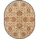 preview thumbnail 71 of 122, Patchway Handmade Classic Floral Wool Area Rug 6' x 9' Oval - Tan - Oval