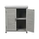 preview thumbnail 11 of 28, GDFStudio - Outdoor Wooden Potting Bench with Metal Tabletop Workstation and Storage Cabinet