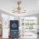 preview thumbnail 100 of 118, 20"/24"/72" Oaks Aura Cotti Low Profile Dimmable Smart Ceiling Fan with Lights 6-Speed Flush Mount Modern Remote