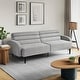preview thumbnail 14 of 14, Serta Bailey Convertible Sofa in Light Grey Woven Fabric