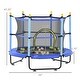 preview thumbnail 1 of 5, Trampoline with Safety Enclosure & Ball Pit for Indoor or Outdoor Use Kids