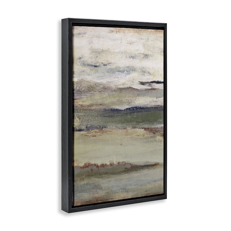 Stupell Abstract Earth's Layers Framed Floater Canvas Wall Art Design By Lanie Loreth