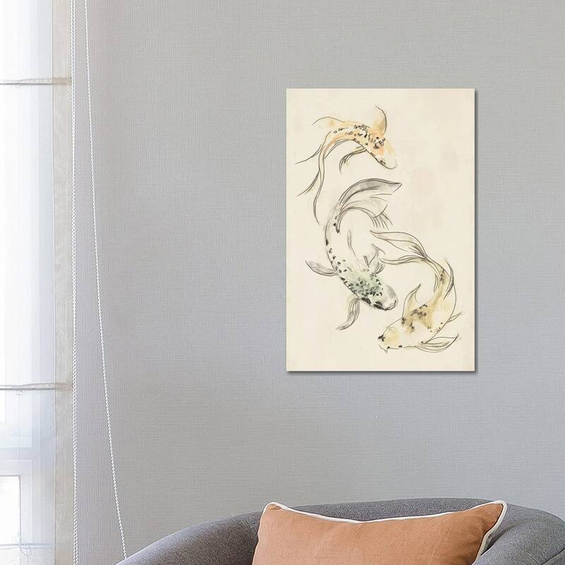 iCanvas "Koi Dance I" by June Erica Vess Canvas Print - 26x18x1.5