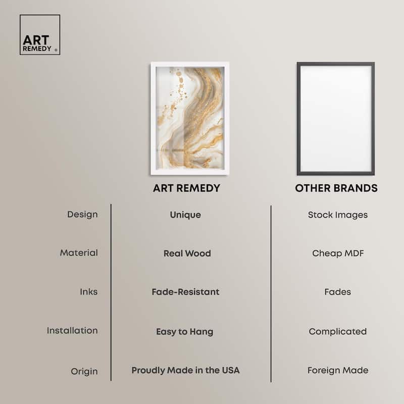 Gold Vein Shadowbox by Art Remedy