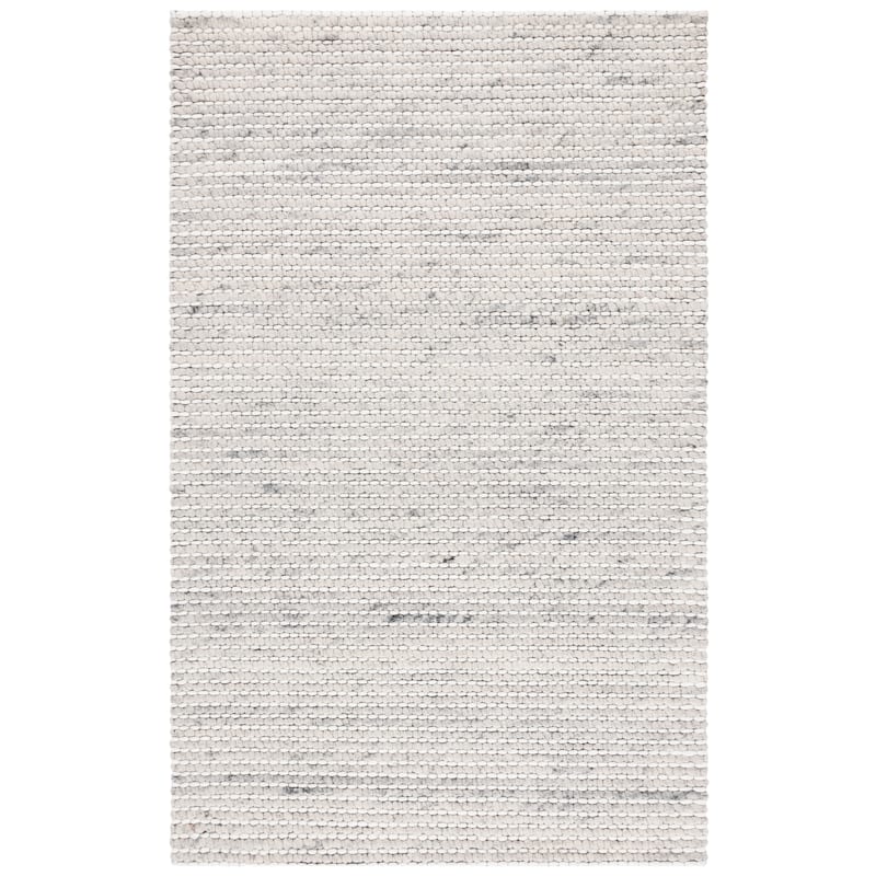 SAFAVIEH Handmade Marbella Katrein Wool Rug - 4' x 6' - Grey/Ivory