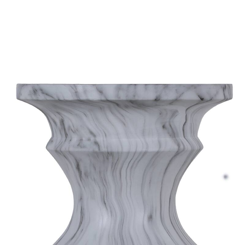 Cement Outdoor End Tables for Patio - marble