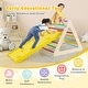 preview thumbnail 9 of 7, Multicolor 3 Piece Wooden Pikler Triangle Set with Adjustable Ramp and Balance Board, 2 Climbing Triangles