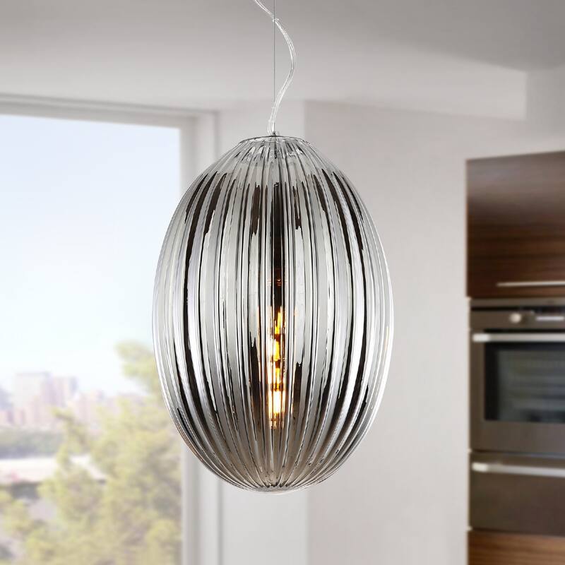 Light Society Opal 12" Glass Pendant Light
