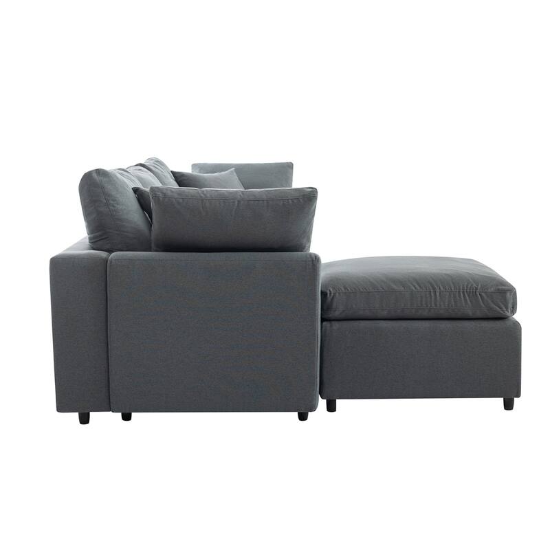 Convertible Sectional Sofa, L Shaped Couch with Reversible Chaise