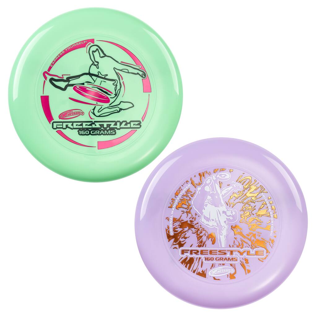 Frisbee Freestyle Disc 160g, 10.5 Inch - 2 Pack