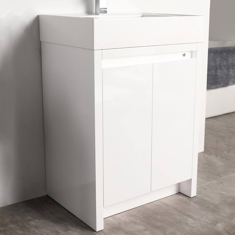 Blossom 48" All Wood Freestanding Bathroom Vanity with Acrylic Sink