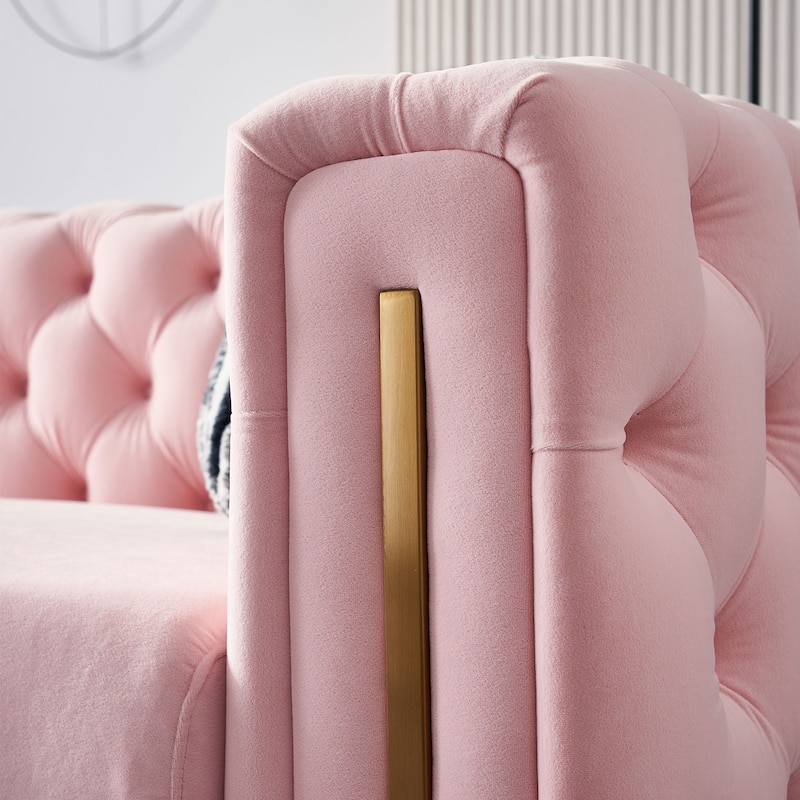 Modern Tufted Velvet Living Room Sofa