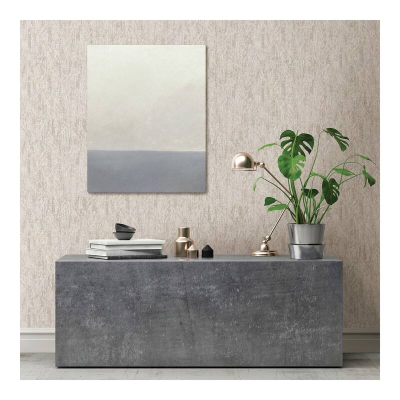 Brewster Luster White Distressed Texture Wallpaper - 21 x 396 x 0.025