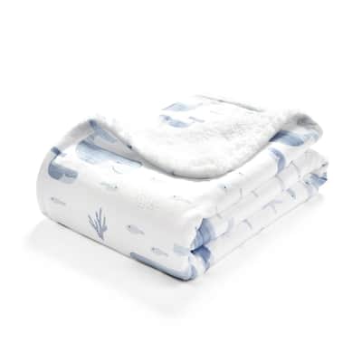Lush Decor Baby Seaside Sherpa Blanket - 40"x30"