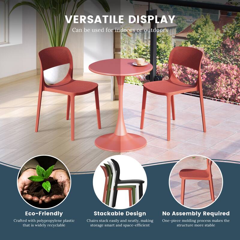 Frond and Form 2-Person Outdoor Round Dining Set