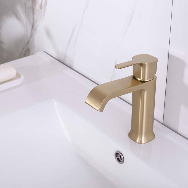 BATHLET Bathroom Single Handle Faucet Pop Up Drain For 1/3-Holes Installation