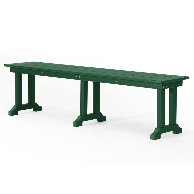 Laguna Hdpe All Weather Outdoor Patio 65" Bench