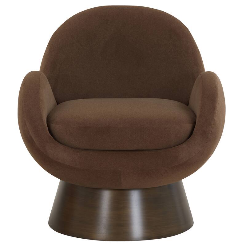 SAFAVIEH Couture Paolini Metal Base Accent Chair - 31"W x 32"D x 33"H