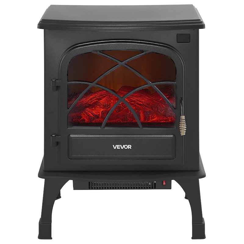 25.5 Inch Electric Fireplace Heater Adjustable Flames for Living Room - 19.69 x 11.81 x 25.59 in