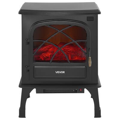 25.5 Inch Electric Fireplace Heater Adjustable Flames for Living Room - 19.69 x 11.81 x 25.59 in