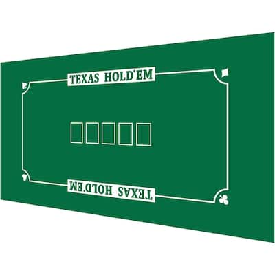 GSE™ 36"x72" Casino Texas Hold'em Poker Tabletop Layout Felt, Casino Table Top Cover Mat - Layout Felt