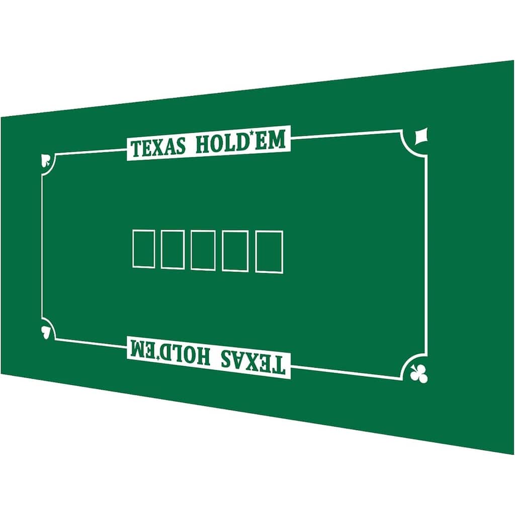 GSE™ 36"x72" Casino Texas Hold'em Poker Tabletop Layout Felt, Casino Table Top Cover Mat - Layout Felt