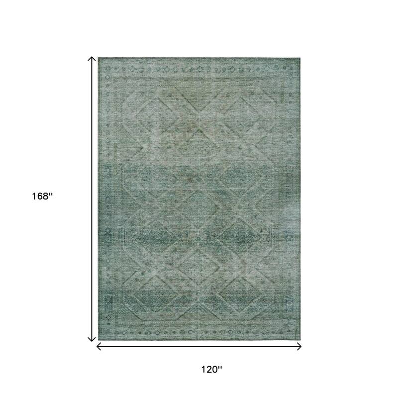HomeRoots Geometric Transitional Rectangle Outdoor Rug