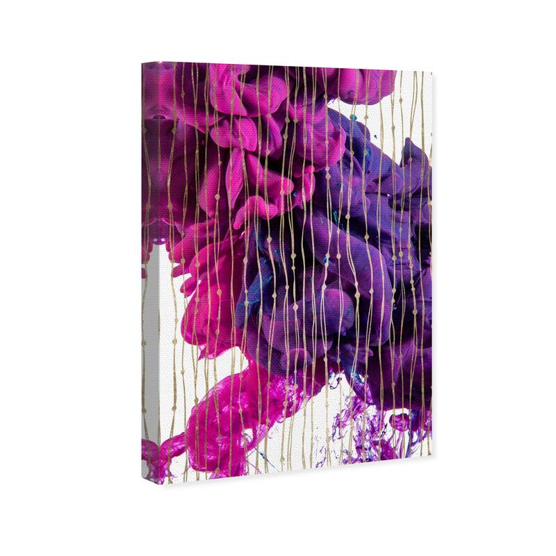 Wynwood Studio Canvas Abstract Ink Spot III Pink and Modern & Contemporary Wall Art Canvas Print