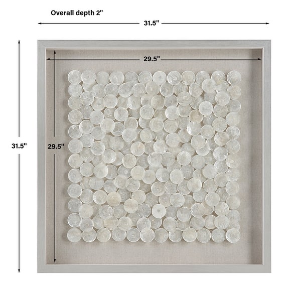 Capiz Shell Shadow Box Wall Decoration - 31.5"