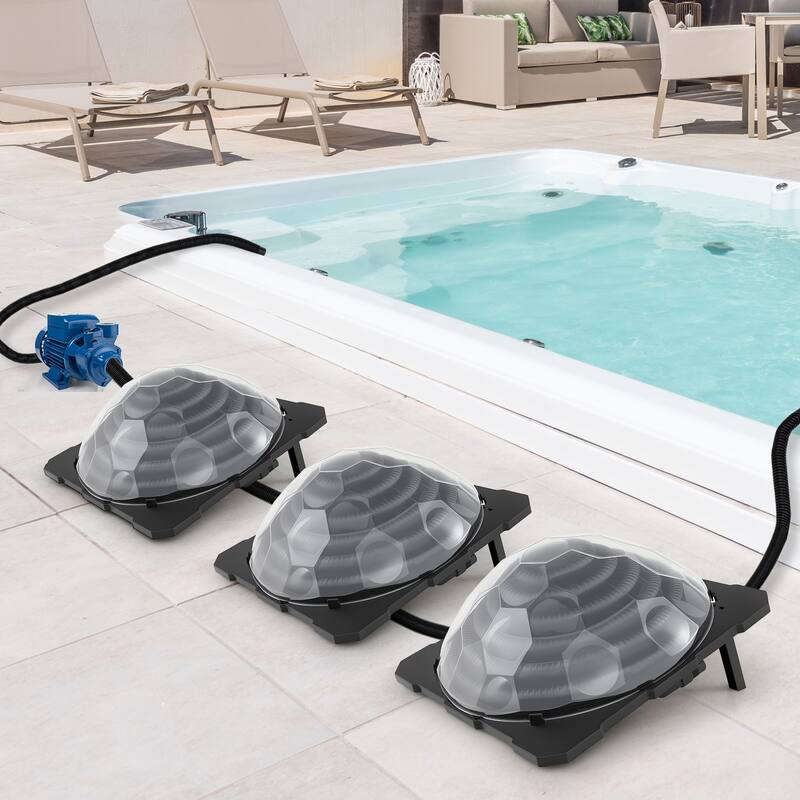 Gymax 3PCS Colar Dome Heater w/ Transparent Cover Black Heating Coil - Black