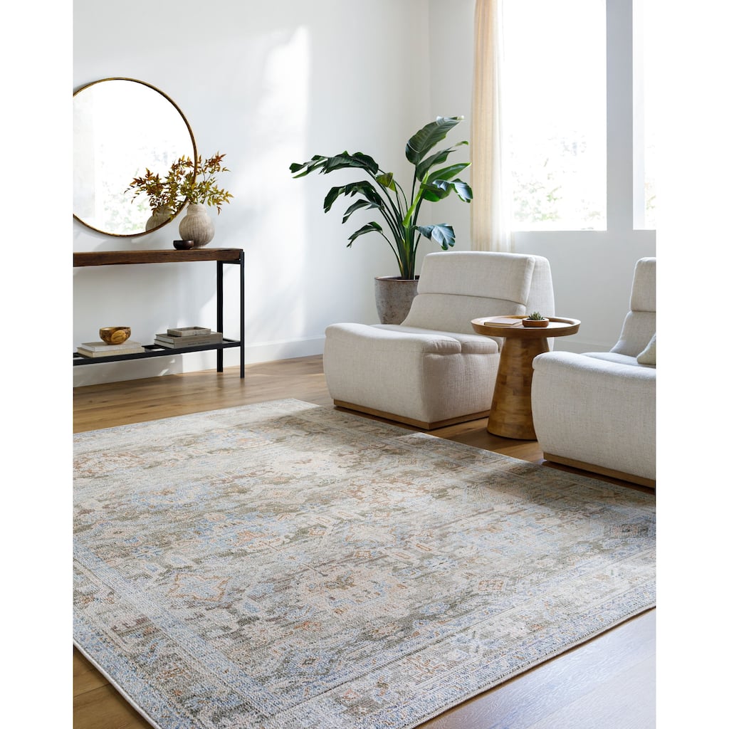 Livabliss Traditional Marlon Border Area Rug