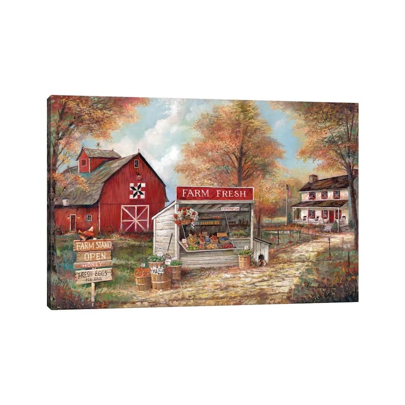iCanvas "Farm Fresh" by Ruane Manning Canvas Print